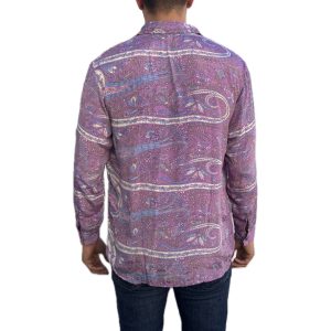 CAMISA ESTAMPADO PAISLEY MORADO - Imagen 2