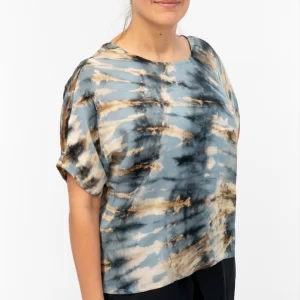 BLUSA TIE DYE GRIS - Imagen 2