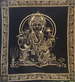 MANTA GANESH NEGRO/DORADO