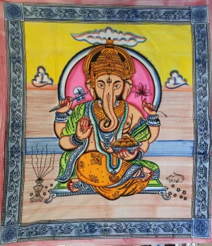 MANTA GRANDE GANESH PINTADA A MANO