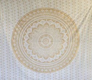 MANDALA GRANDE BLANCO|DORADO