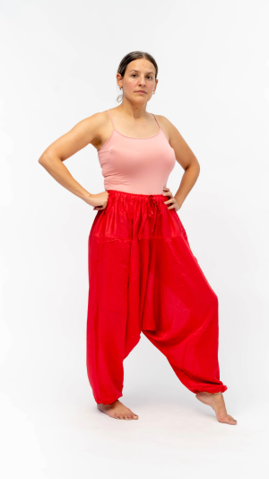 PANTALON ALADÍN ROJO