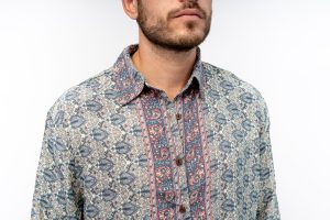 CAMISA MANGA LARGA ESTAMPADO PAISLEY - Imagen 2